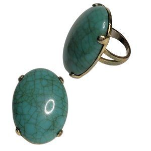 Turquoise Colored Statement Ring